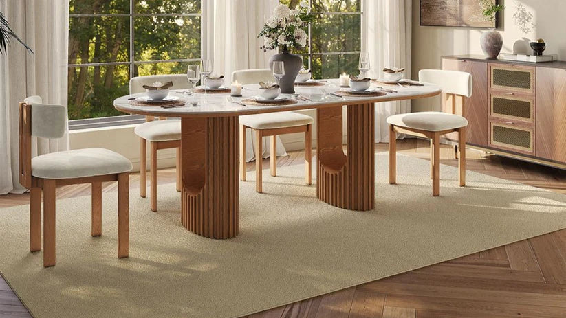 Silvo 79" Table (Glossy White) 6 Chair - Pay On Delivery $1,450.00
