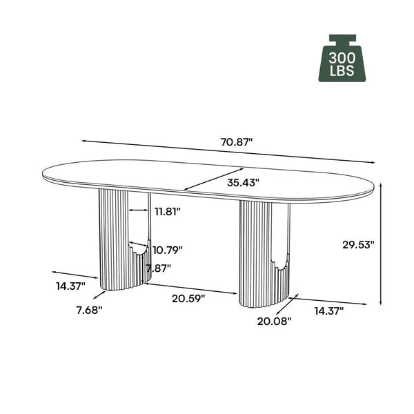 Silvo 79" Table (Glossy White) 6 Chair - Pay On Delivery $1,450.00
