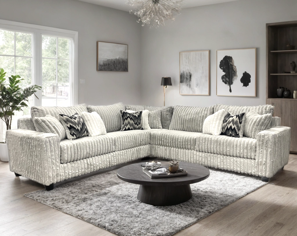 9600 Gray - Oversized Sectional - Pay On Delivery $1,430.00
