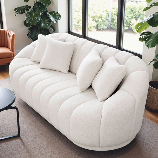 Fairfield Cream Boucle Sofa - Pay On Delivery $780.00