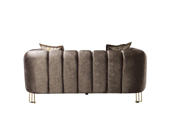 Santana Coffee Velvet Sofa 89" & Loveseat 69" Pay On Delivery $1,520.00