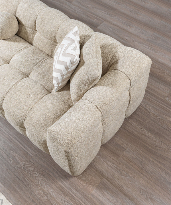 Ivy Sand Boucle LAF 110" Sectional - Pay On Delivery $1,410.00