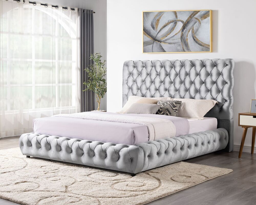 Dream Gray Platform Bed Queen - Pay On Delivery $430.00