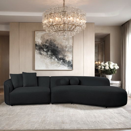 MIA Black Sectional - Pay On Delivery $1,150