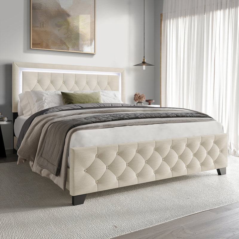 HH260 LED Platform King Bed - Pay On Delivery $310.00