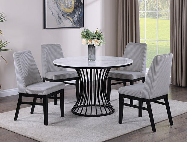 2201LG-5P HADLEY DINING GROUP LIGHT GREY - Pay On Delivery $635.00