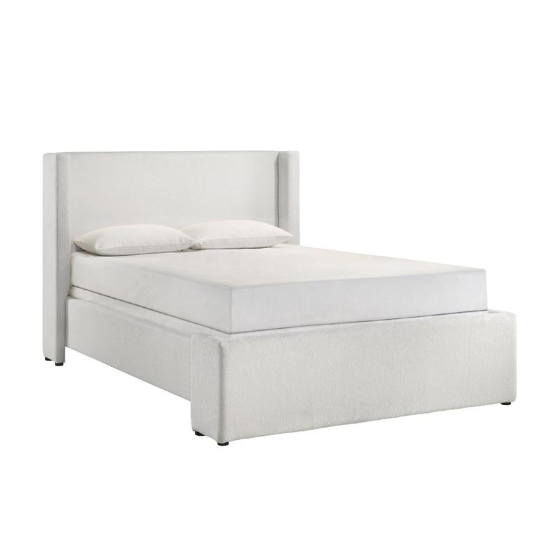 5260WH-ALL PORTIA WHITE PLATFORM QUEEN