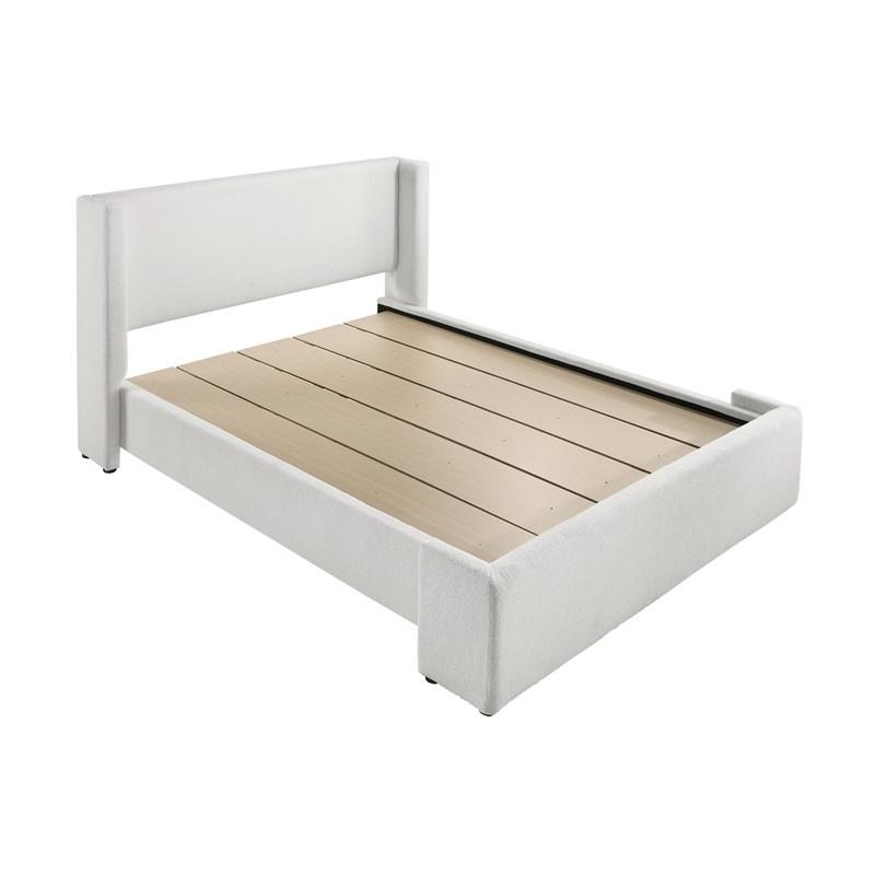 5260WH-ALL PORTIA WHITE PLATFORM QUEEN