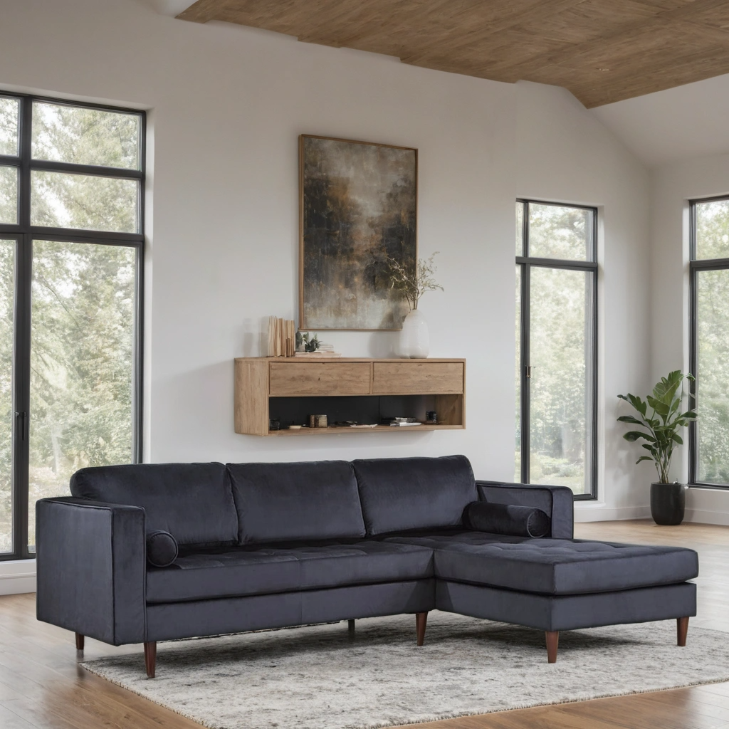 Roxy Black Sectional - Pay On Delivery $610.00