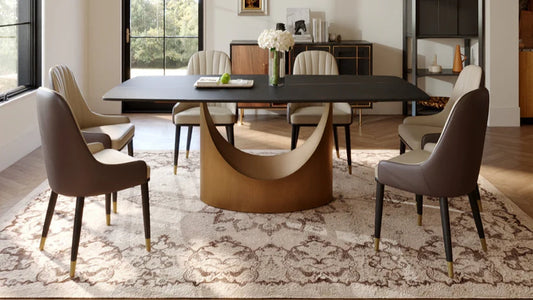 Lexi Black Table (Matte Sintered Stone) DINING - Pay On Delivery $2,060.00
