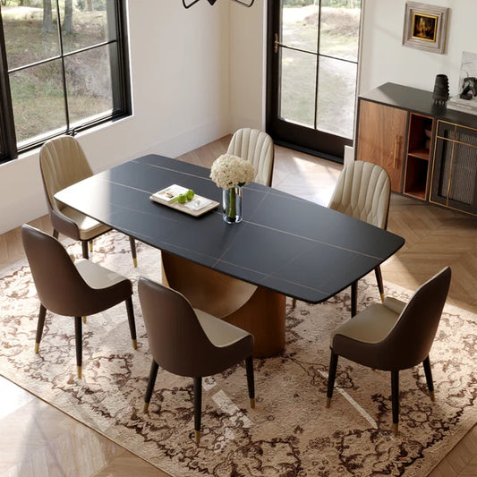 Lexi Black Table (Matte Sintered Stone) DINING - Pay On Delivery $2,060.00