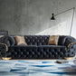 Lupino Black Velvet Sofa & Loveseat - Pay On Delivery $1,560.00