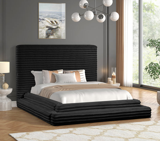 Mariah Black Platform Bed Queen - Pay On Delivery $630.00