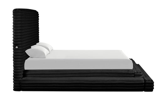 Mariah Black Platform Bed King - Pay On Delivery $680.00