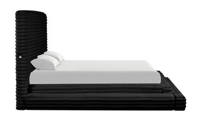 Mariah Black Platform Bed Queen - Pay On Delivery $630.00