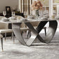 Amara Table (Glossy White) 6 Chair - Pay On Delivery $1,490.00