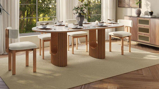 Silvo 79" Table (Glossy White) 6 Chair - Pay On Delivery $1,450.00
