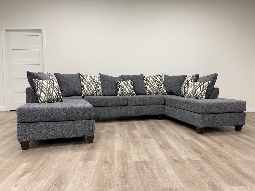 111 - Steel Gray Sectional - Pay On Delivery $1,070.00