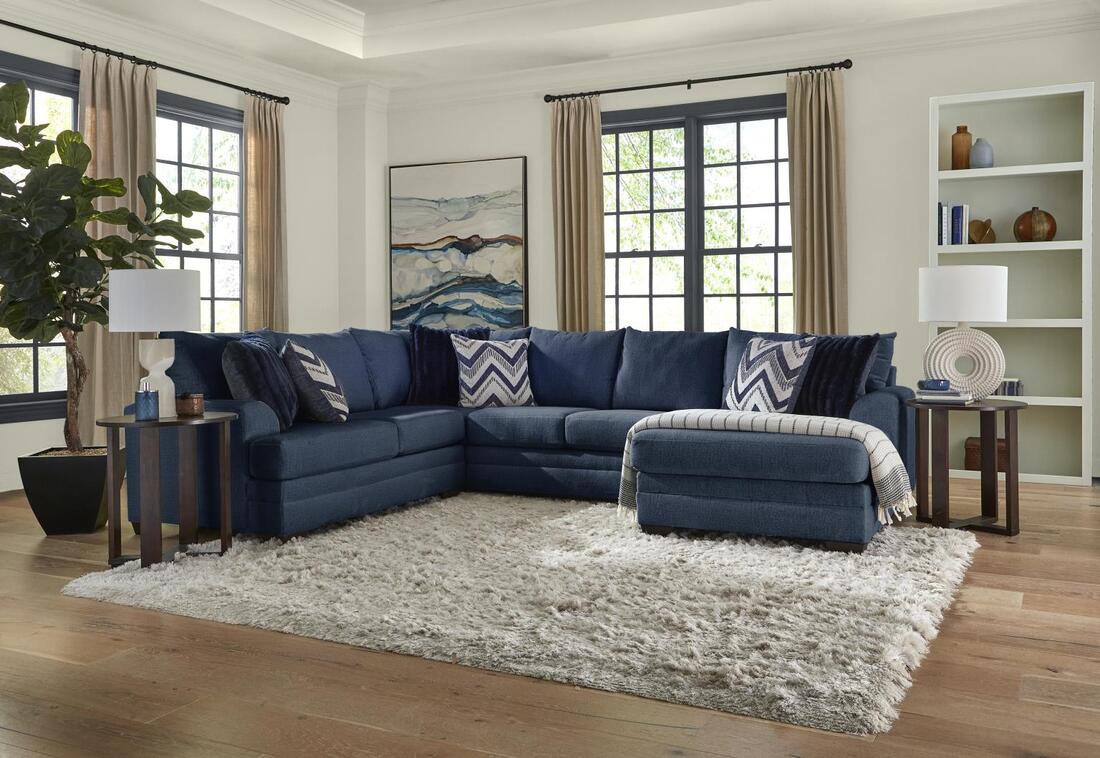 Behold 1312 Navy Sectional - Pay On Delivery $1,190.00