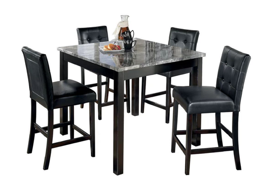 D202 Pub Table + 4 Chair Set *