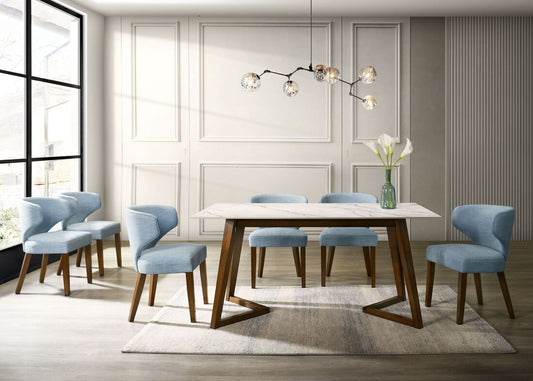 Hamilton Sky Dining Table + 6 Chair Set