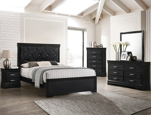 B6918 AMALIA BLACK BEDROOM  King