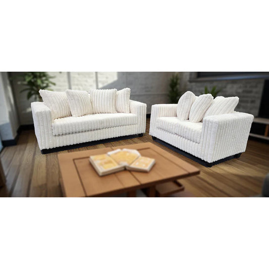 510 Ivory Sofa and Loveseat - Pay On Delivery $640.00