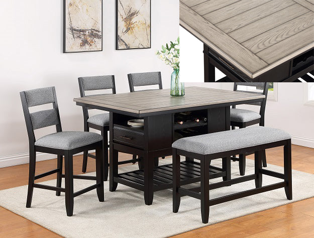 2716-6P FREY COUNTER HEIGHT DINING - Pay On Delivery $910.00