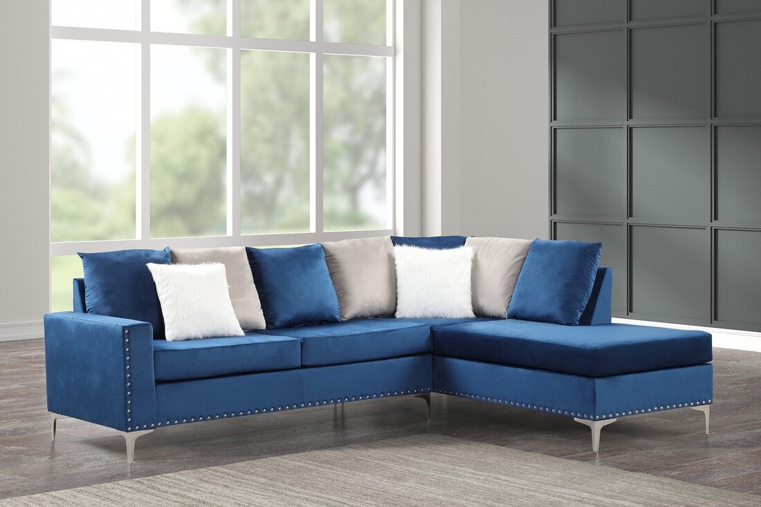 Cindy2 - Blue Reversible Sectional