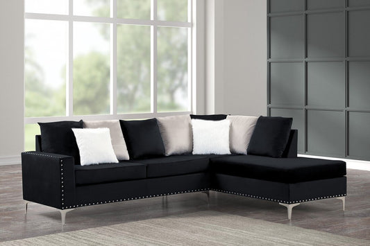 Cindy2 - Black Reversible Sectional