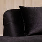 Ella Black Velvet Curved 130" Sectional - Pay On Delivery $1,290.00  ( 1 ) Sectional