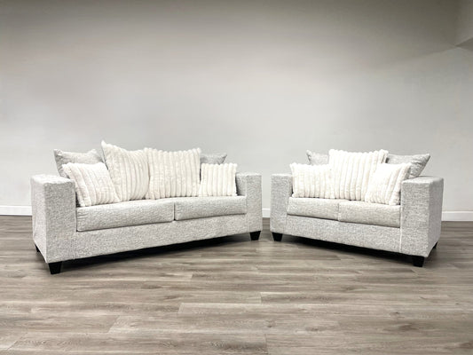 410 Cream Sofa & Loveseat - Pay On Delivery $640.00