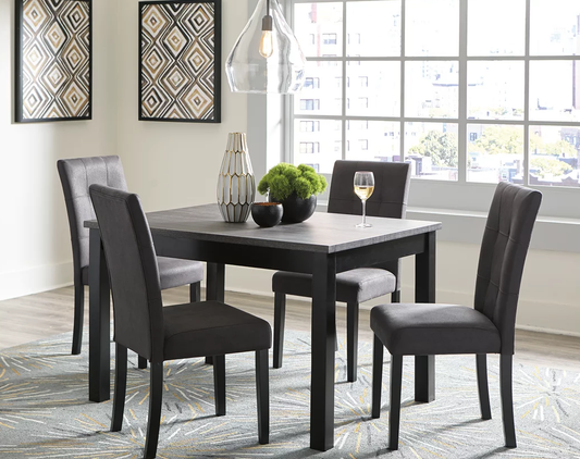 D200 Dining Table + 4 Chair Set