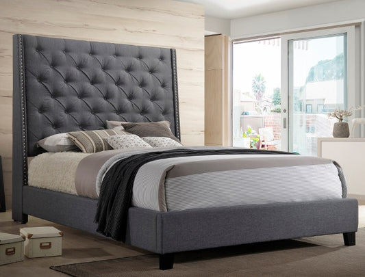 5265-GY CHANTILLY BED GREY - King - Pay On Delivery $370.00