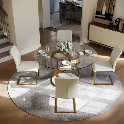 Sami 51" Modern Glass Table - Pay On Delivery $950.00