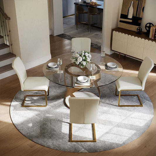 Sami 51" Modern Glass Table - Pay On Delivery $950.00