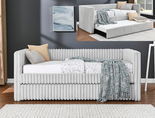 5339LG-SET HAILEY DAYBED LIGHT GREY - Pay On Delivery $470.00