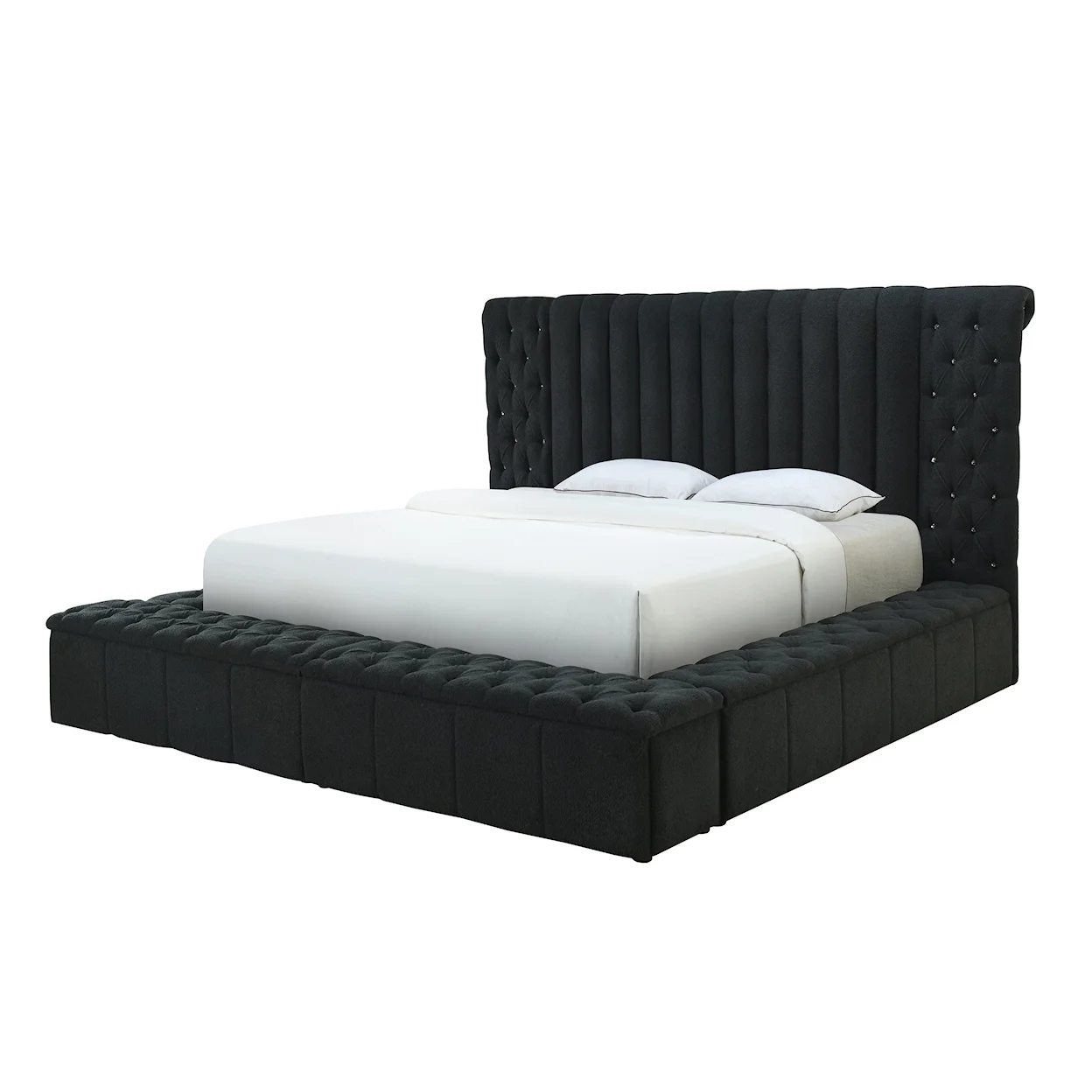 ALL DANBURY CHARCOAL QUEEN BED