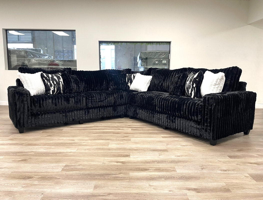 9600 - Black Sectional - Pay On Delivery $1,420.00