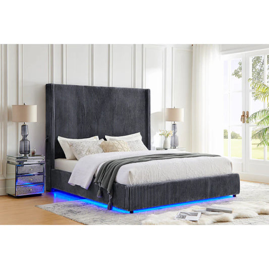 B300 Belinda (Grey) 6FT King Platform Bed - Pay On Delivery $430.00