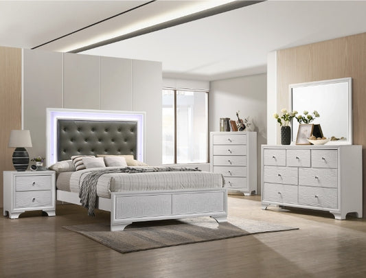 SETB4310 LYSSA BEDROOM FROST King - Pay On Delivery $1,240