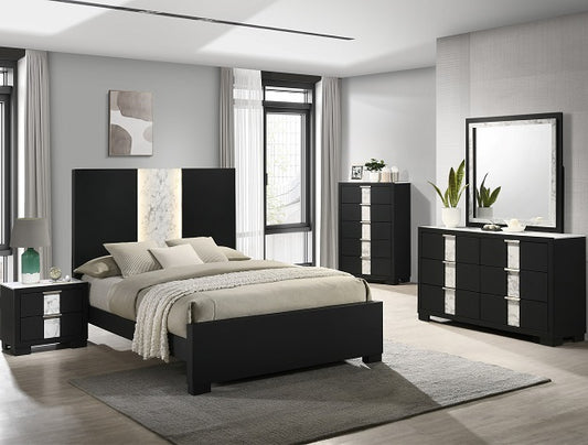 B6835 RANGLEY BLACK BEDROOM Queen