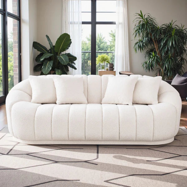 Fairfield Cream Boucle Sofa - Pay On Delivery $780.00