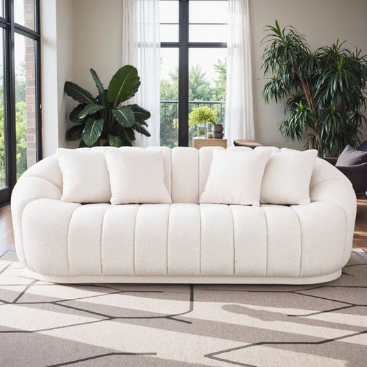 Fairfield Cream Boucle Sofa - Pay On Delivery $780.00