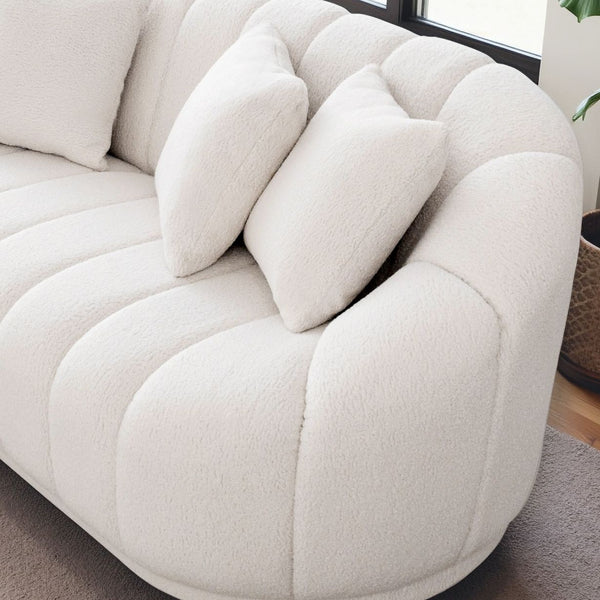 Fairfield Cream Boucle Sofa - Pay On Delivery $780.00