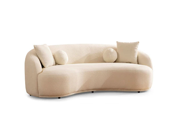 Bonita Ivory Boucle Sofa 91" & Loveseat 81" - Pay On Delivery $1,590.00