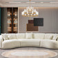 Bonita Ivory Boucle 3-Piece Curved 138" - Pay On Delivery $1,570.00