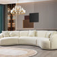 Bonita Ivory Boucle 3-Piece Curved 138" - Pay On Delivery $1,570.00