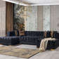 Ariana Black Velvet Double Chaise - Pay On Delivery $1,675.00