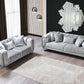 Santana Silver Velvet Sofa 89" & Loveseat 69" Pay On Delivery $1,520.00